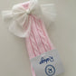 22282 Tulle socks PINK & CREAM