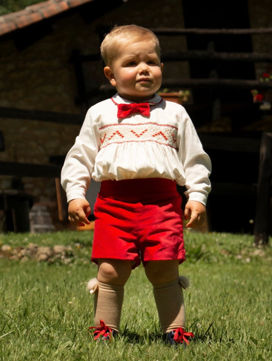 IN22-21 Smocked shirt and shorts